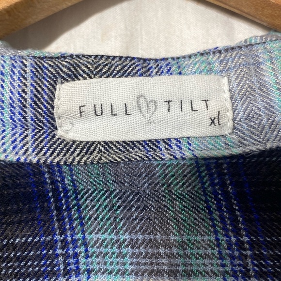 EUC Full Tilt Convertible Sleeves Flannel Button Down Shirt - Picture 7 of 8